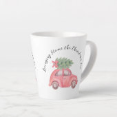 Zuhause zum Weihnachtsbaum bringen, Latte-Tasse Milchtasse (Rechte Ecke)