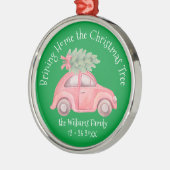 Zuhause zum Weihnachtsbaum Premium Ornament Aus Metall (Links)