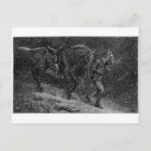 Zuhause zur Liebe in einer Hütte Postkarte (Vorderseite)