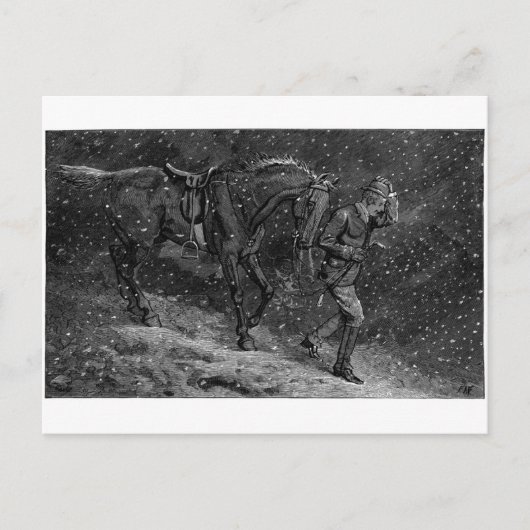 Zuhause zur Liebe in einer Hütte Postkarte (Vorderseite)