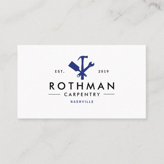 Zuhause zur Verbesserung der Blue Handyman-/Carpen Visitenkarte (Vorderseite)