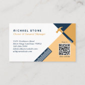 Zuhause zur Verbesserung von Dachdeckerkonstruktio Visitenkarte (Rückseite)