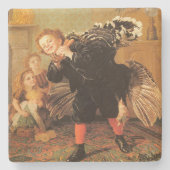 Zuhause zur Weihnachtsfeier in der Türkei Steinuntersetzer (Vorderseite)