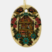 Zuhausebonbon-Zuhause Keramikornament (Hinten)