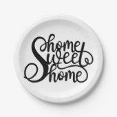 Zuhausebonbon-Zuhause Pappteller (Vorderseite)