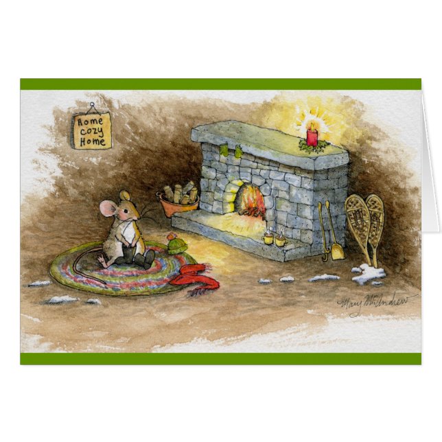 ZuhauseCozy Zuhause-Snowshoe-Maus (Vorderseite (Horizontal))