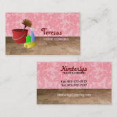 Zuhausereinigungs-Geschäftskarten Visitenkarte (Vorne/Hinten)