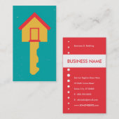Zuhauseschlüssel Visitenkarte (Vorne/Hinten)