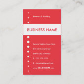 Zuhauseschlüssel Visitenkarte (Rückseite)