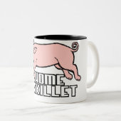 Zuhauseskillet-Tasse Zweifarbige Tasse (VorderseiteRechts)