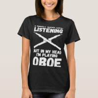 Zuhören, aber in meinem Kopf spiele ich Oboe-Oboen