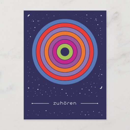 zuhören postkarte (Vorderseite)