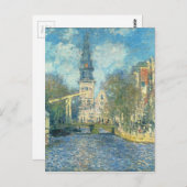 Zuiderkerk in Amsterdam von Claude Monet Postkarte (Vorne/Hinten)