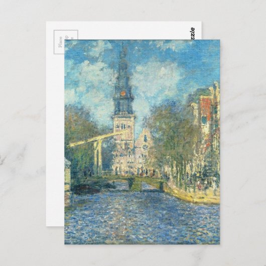 Zuiderkerk in Amsterdam von Claude Monet Postkarte (Vorne/Hinten)