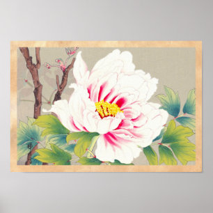 Zuigetsu Ikeda Pink Camellia japanische Blume Art Poster