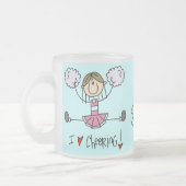 Zujubelnde Gruppe-Glas-Tasse Mattglastasse (Links)