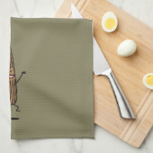 Zujubelndes springendes Churro Geschirrtuch (Viertel Falte)