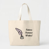 Zukunft-berühmte Verfasser-Tasche Jumbo Stoffbeutel (Vorne)