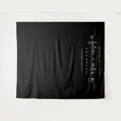 Zukunft Brautparty Black Foto Hintergrund Wandteppich (Vorderseite (Horizontal))