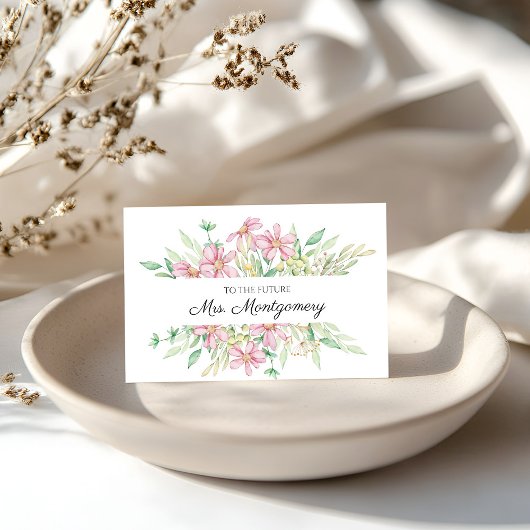 Zukunft Brautparty Floral Glückwunsch Karte