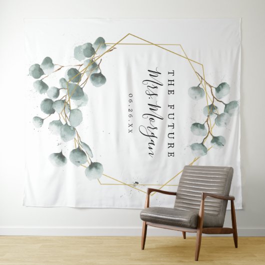 Zukunft Brautparty Hintergrund Grünen Wandteppich (Beispiel (Horizontal))