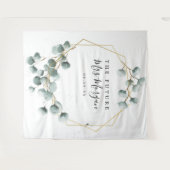 Zukunft Brautparty Hintergrund Grünen Wandteppich (Vorderseite (Horizontal))