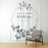 Zukunft Brautparty Hintergrund Grünen Wandteppich (Beispiel)