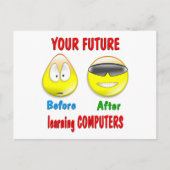 Zukunft der Computer Postkarte (Vorderseite)