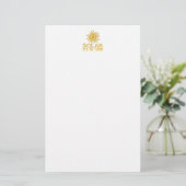 Zukunft der Solarenergie Briefpapier (Stehend Vorderseite)