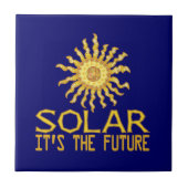 Zukunft der Solarenergie Fliese (Vorderseite)