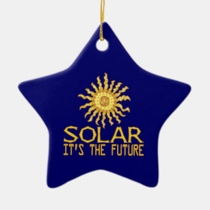 Zukunft der Solarenergie Keramikornament