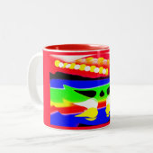 Zukunft der Weihnachtswelt - Tasse (Vorderseite Links)