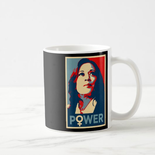 Zukunft des weiblichen Powers: Kamala Harris Empow Kaffeetasse (Rechts)