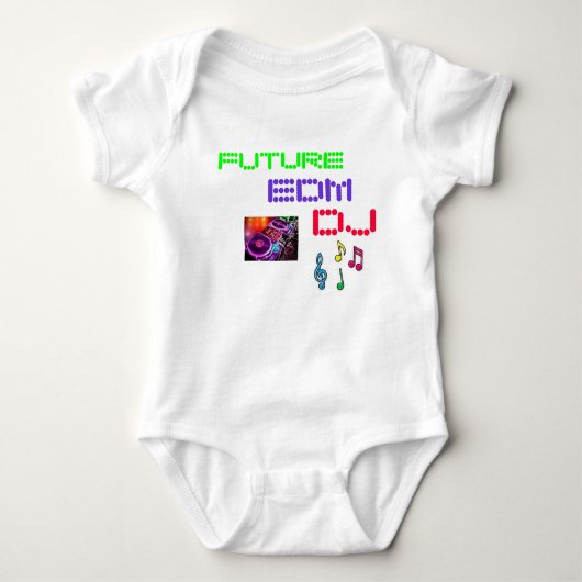 ZUKUNFT EDM DJ BABY STRAMPLER (Vorderseite)