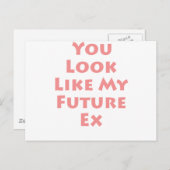 Zukunft Ex Postkarte (Vorne/Hinten)