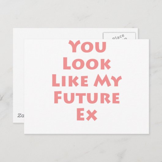 Zukunft Ex Postkarte (Vorne/Hinten)