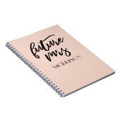 Zukunft Frau Blush/Champagne Bride Gift Notizblock (Rechte Seite)