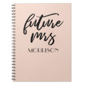 Zukunft Frau Blush/Champagne Bride Gift Notizblock (Vorderseite)