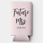 Zukunft Frau Blush Pink Bachelorette Selters Dosenkühler (Rückseite)