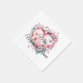 Zukunft Frau Bride-to-be-Verlobung Serviette (Ecke)