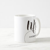 Zukunft Frau Calligraphy Personalisiert Kaffeetasse (VorderseiteRechts)