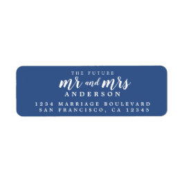 Zukunft Frau Classic Blue Wedding Rücksendeadresse