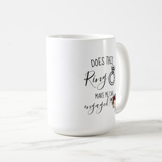 Zukunft Frau Custom Verlobung Geschenk, Bride to B Kaffeetasse (VorderseiteRechts)