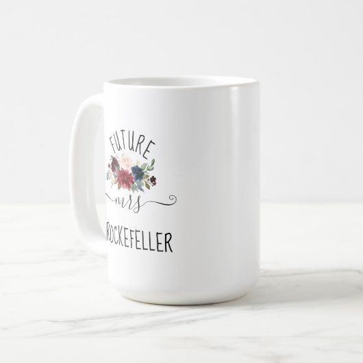 Zukunft Frau Custom Verlobung Geschenk, Bride to B Kaffeetasse (Vorderseite Links)