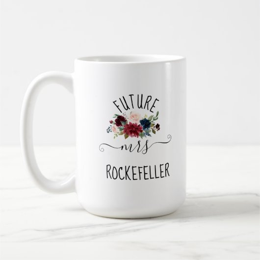 Zukunft Frau Custom Verlobung Geschenk, Bride to B Kaffeetasse (Links)
