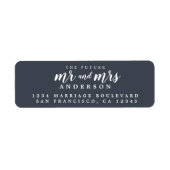 Zukunft Frau Dark Blue Wedding Rücksendeadresse (Vorne)