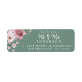 Zukunft Frau Dusty Rose Floral Rücksendeadresse (Vorne)