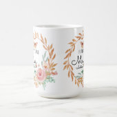 Zukunft Frau Floral Blush Rose Gold Glitzer Dusche Kaffeetasse (Mittel)