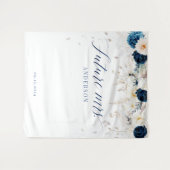 Zukunft Frau Floral Brautparty Hintergrund Wandteppich (Vorderseite (Horizontal))