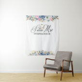 Zukunft Frau Floral Brautparty Hintergrund Wandteppich (Beispiel)